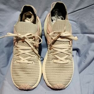 Merrell Tan Athletic Shoes with Knitted Upper and Streamlined Design